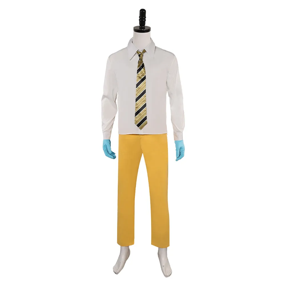 Beetlejuice Bob Yellow Suit Cosplay Costume Outfits Halloween Carnival Suit 