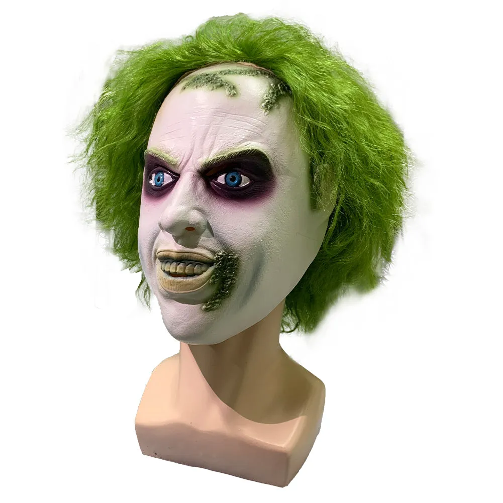 Beetlejuice Latex Mask Wig Helmet Masquerade Cosplay Halloween Party Costume Props