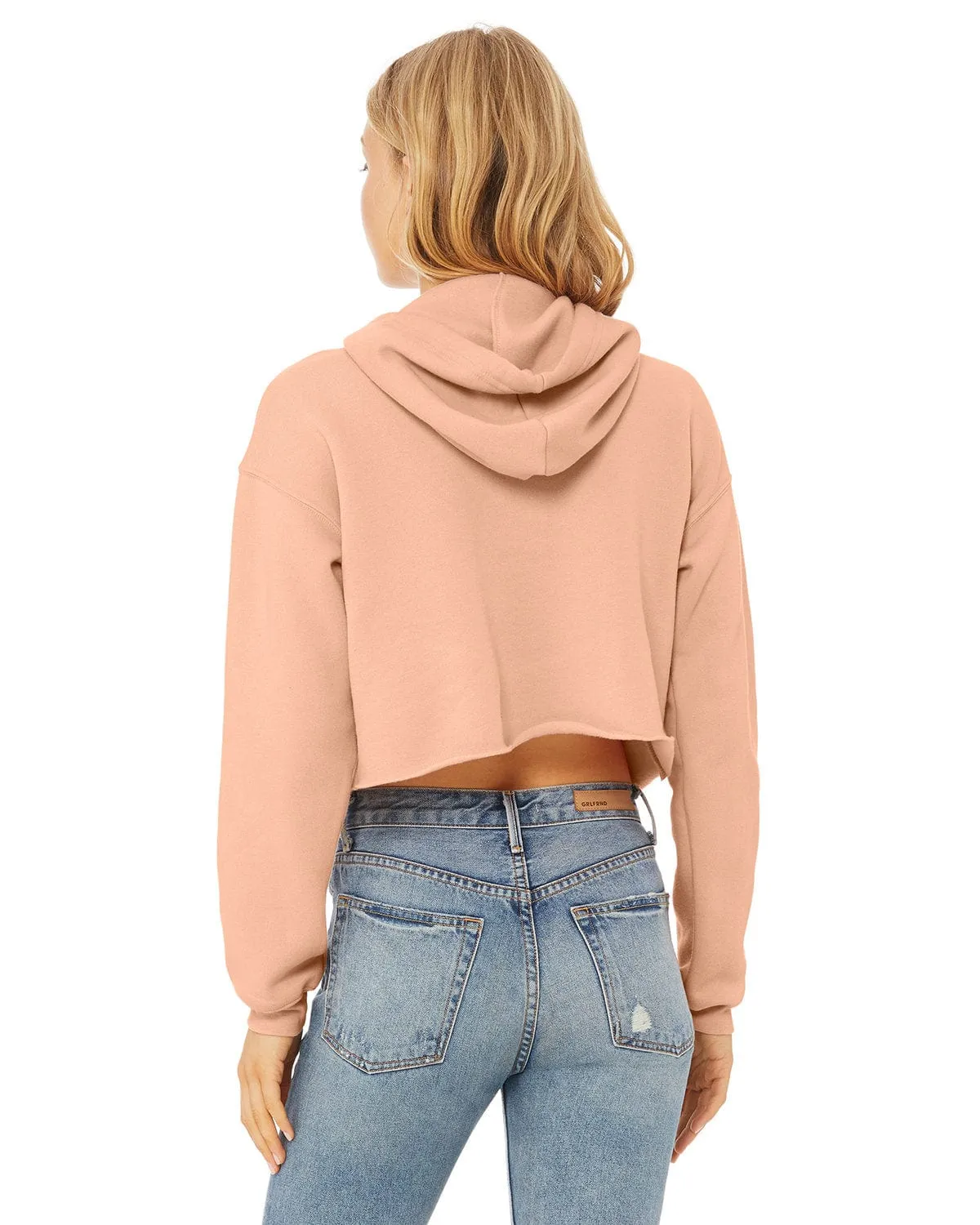 Bella Canvas Ladies Cropped Fleece Hoodie