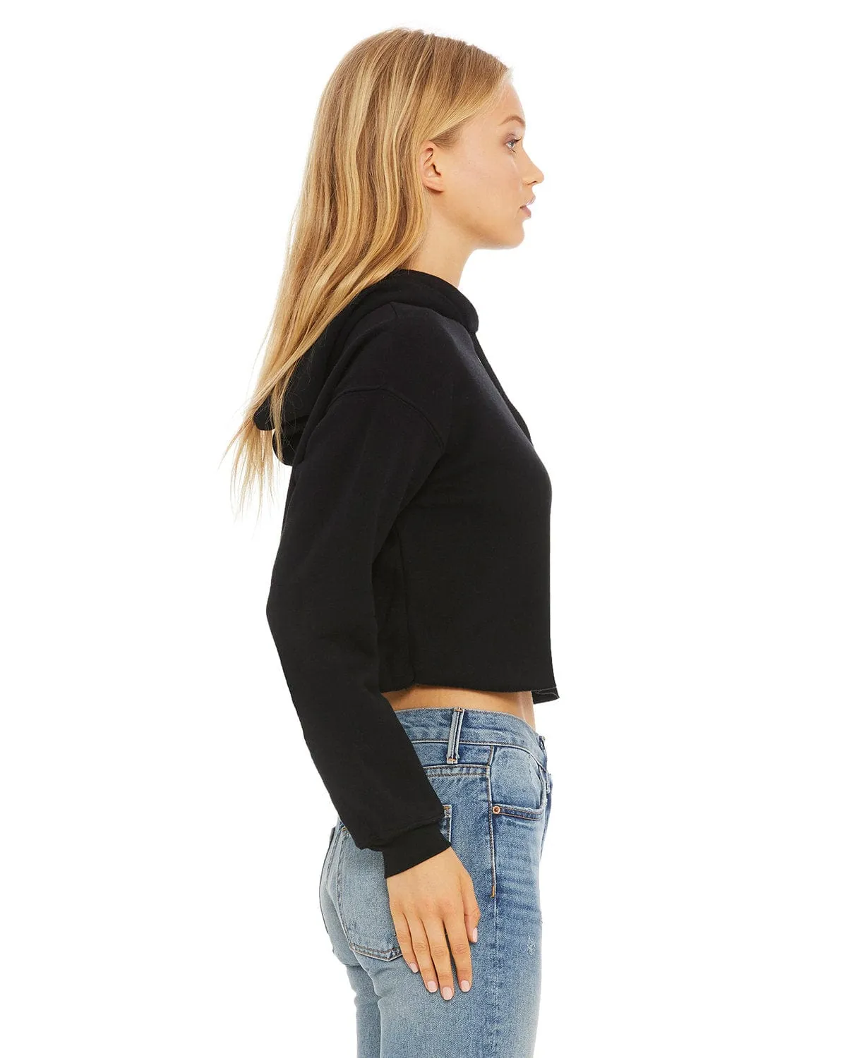 Bella Canvas Ladies Cropped Fleece Hoodie