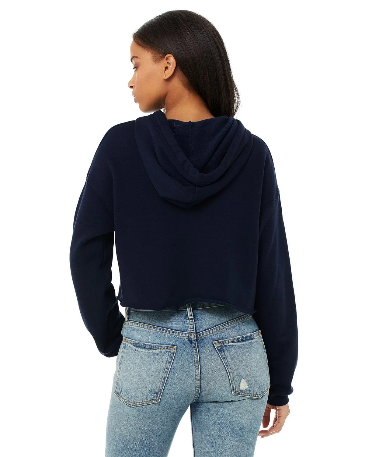 Bella Canvas Ladies Cropped Fleece Hoodie