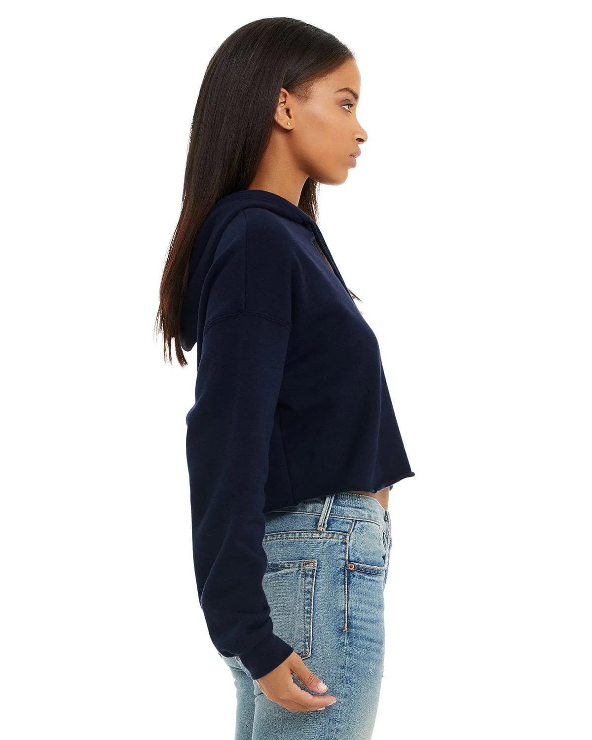 Bella Canvas Ladies Cropped Fleece Hoodie