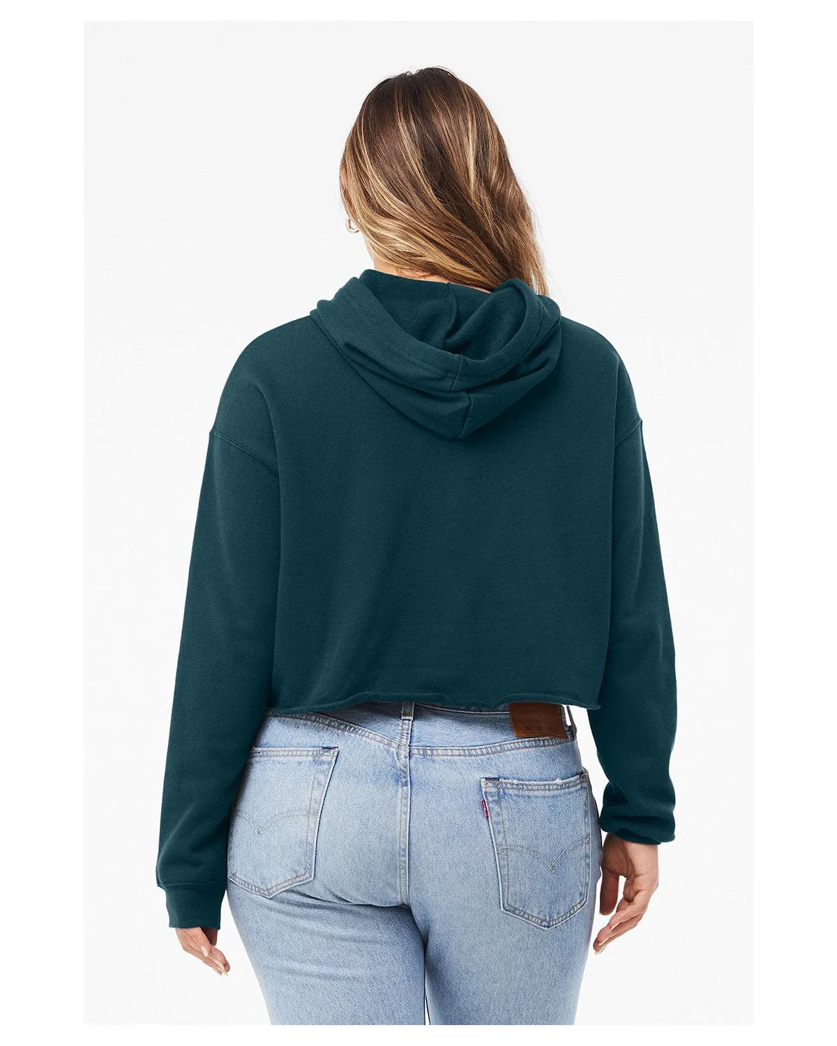 Bella Canvas Ladies Cropped Fleece Hoodie