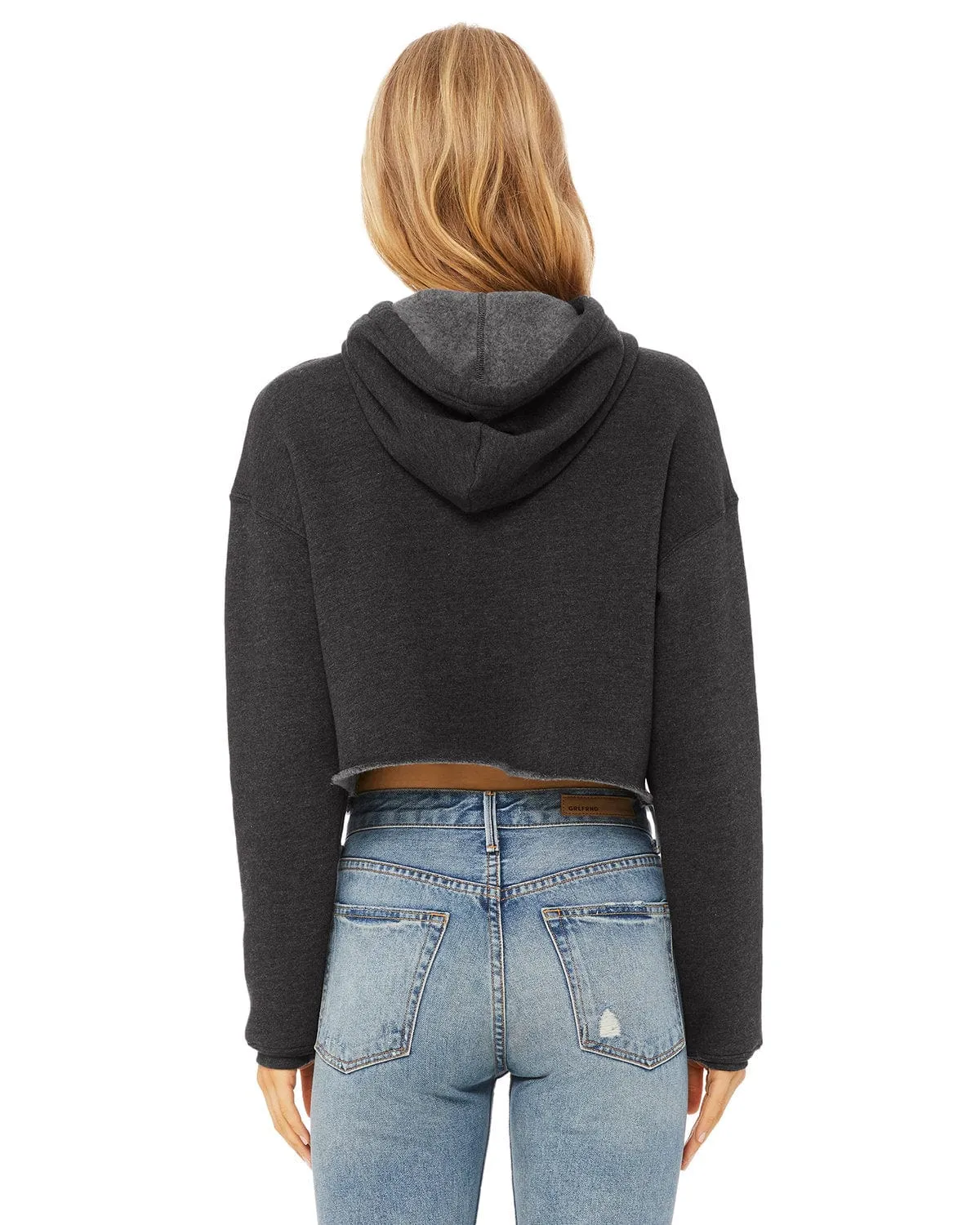Bella Canvas Ladies Cropped Fleece Hoodie