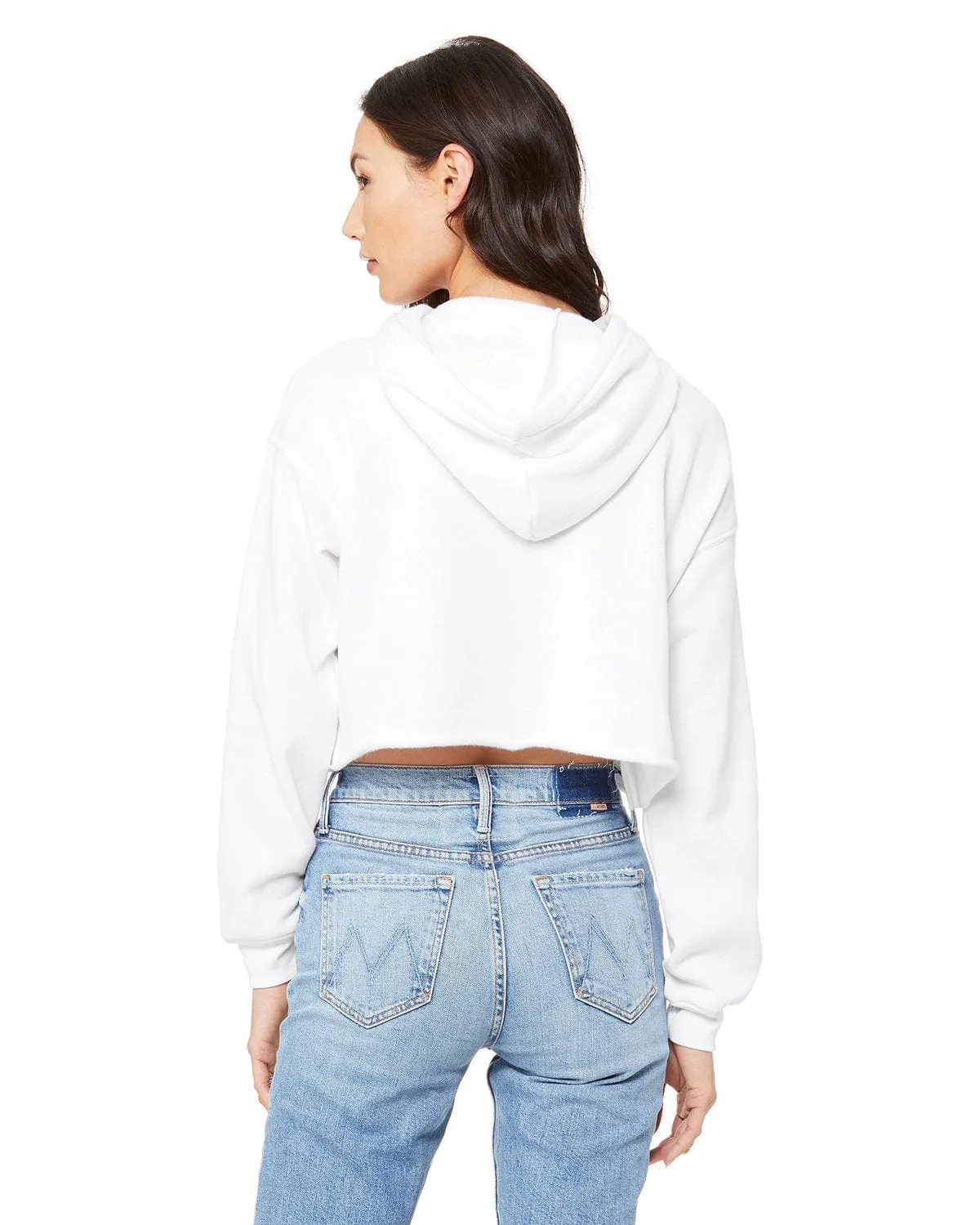 Bella Canvas Ladies Cropped Fleece Hoodie
