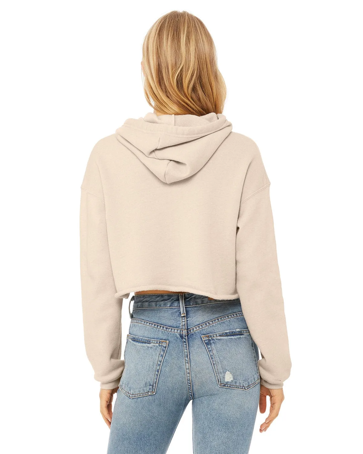 Bella Canvas Ladies Cropped Fleece Hoodie