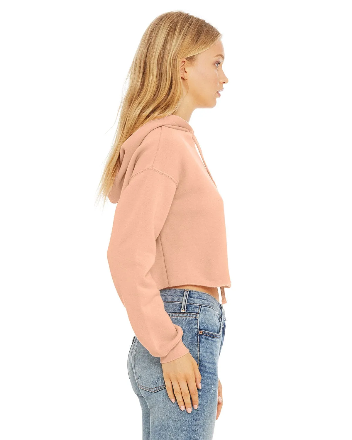 Bella Canvas Ladies Cropped Fleece Hoodie