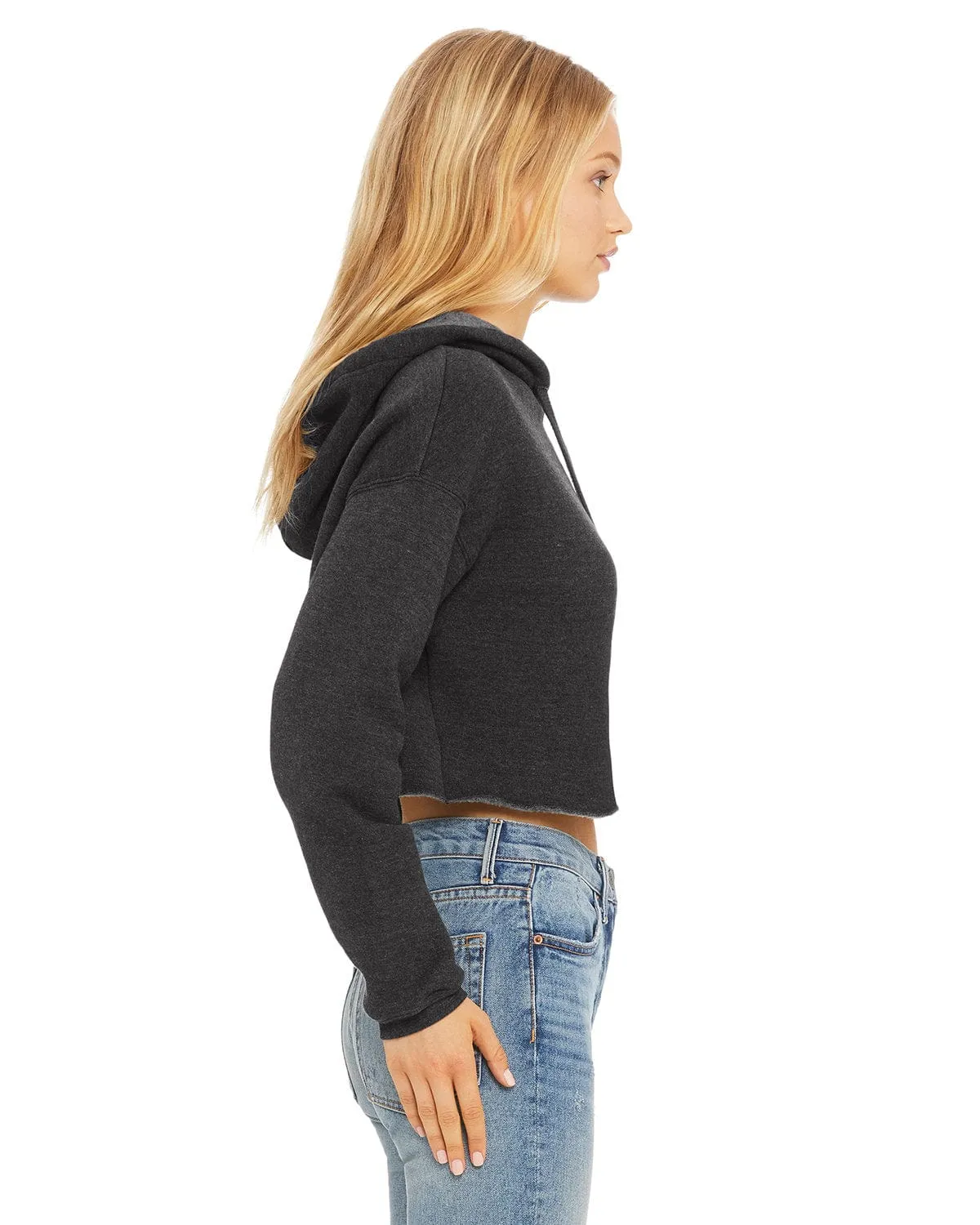 Bella Canvas Ladies Cropped Fleece Hoodie