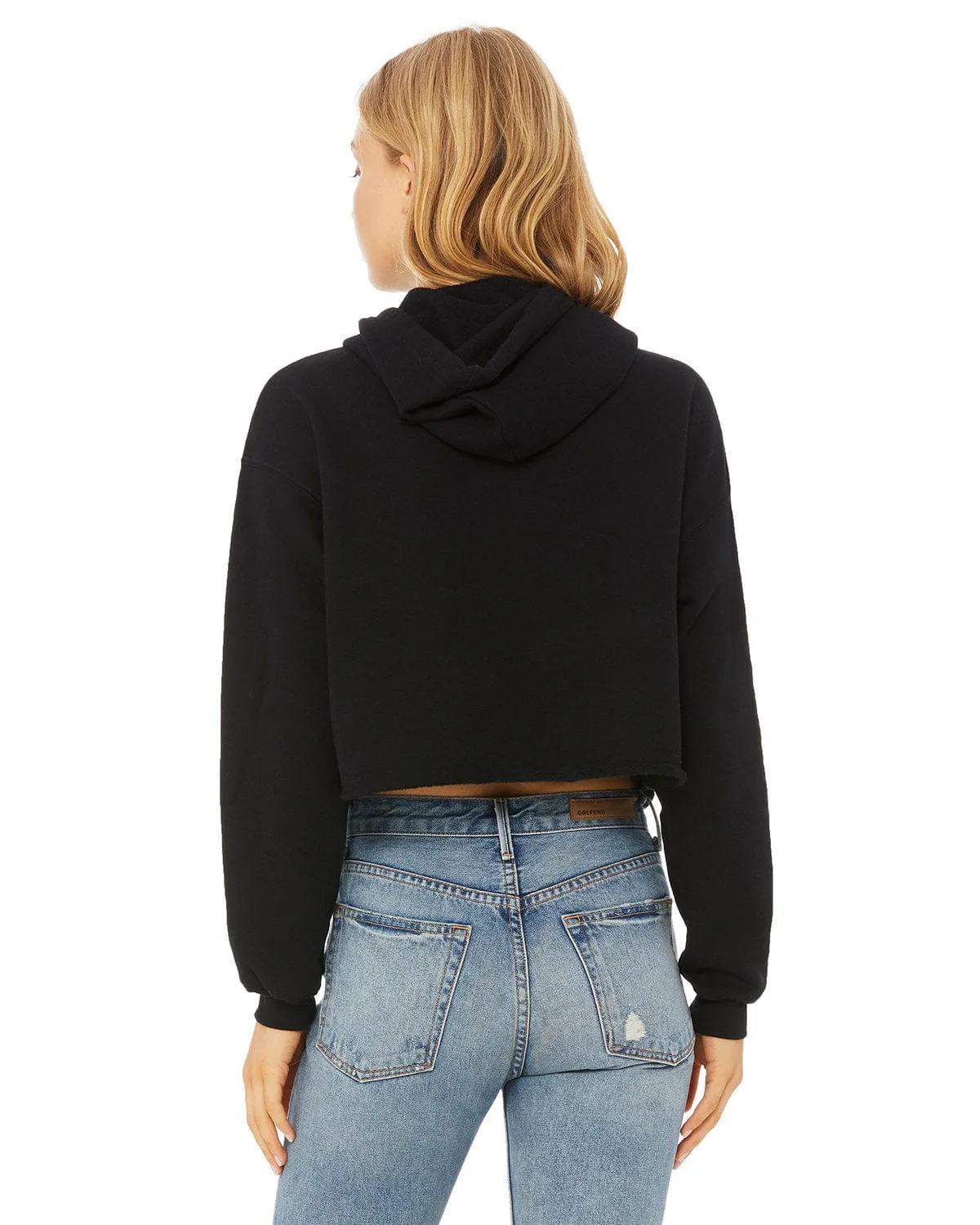 Bella Canvas Ladies Cropped Fleece Hoodie