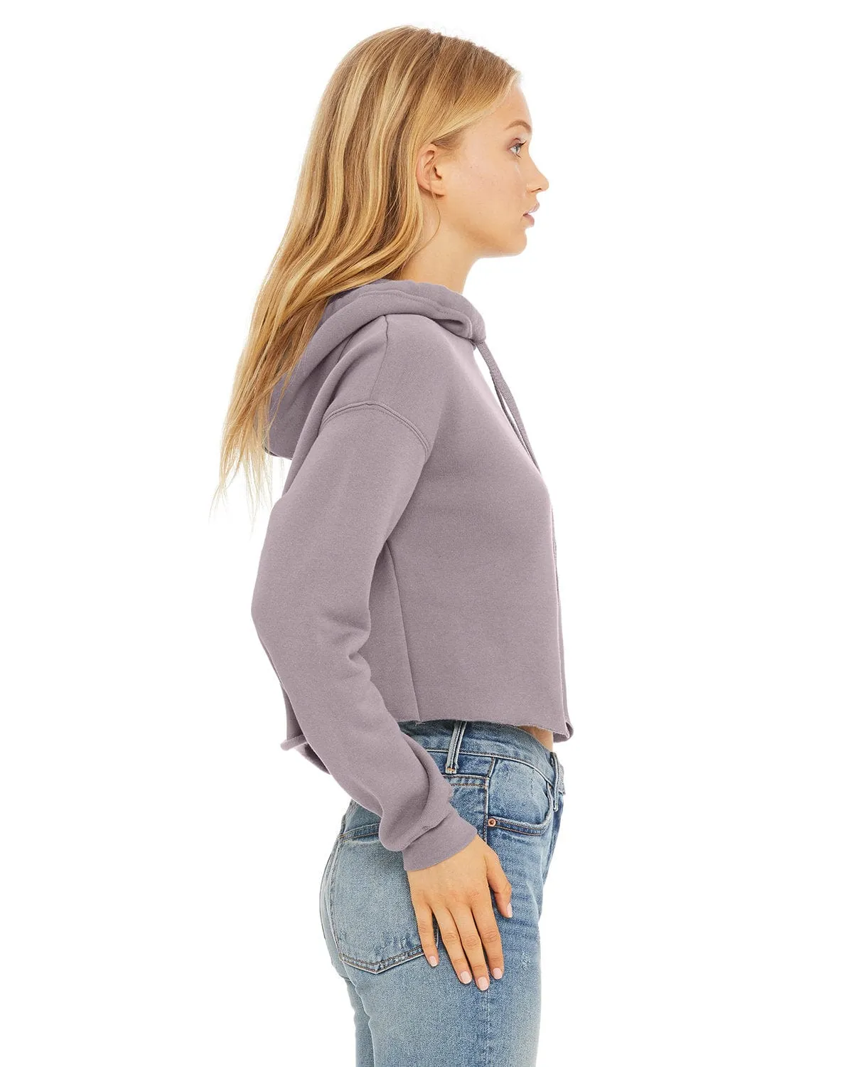 Bella Canvas Ladies Cropped Fleece Hoodie
