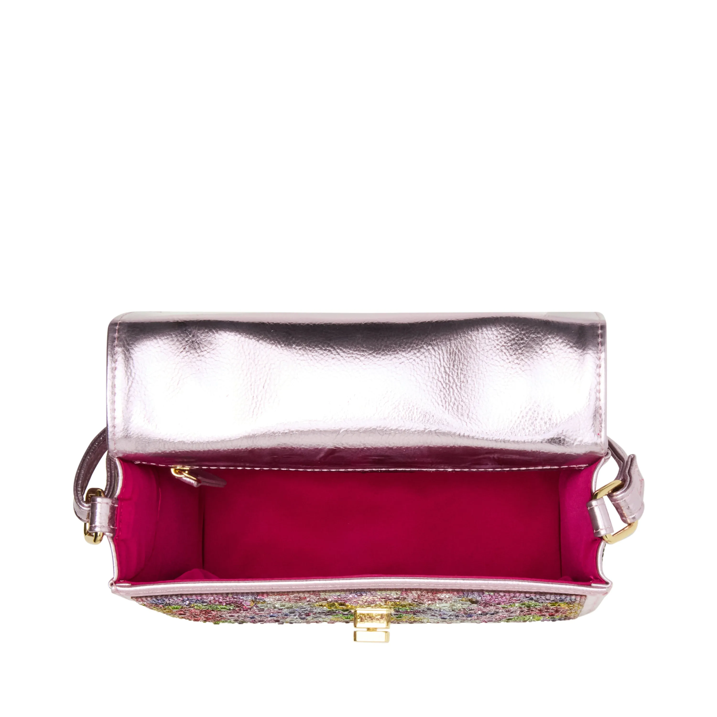 Betsey Johnson Kitsch Kaleidoscope Floral Phone Crossbody Bag