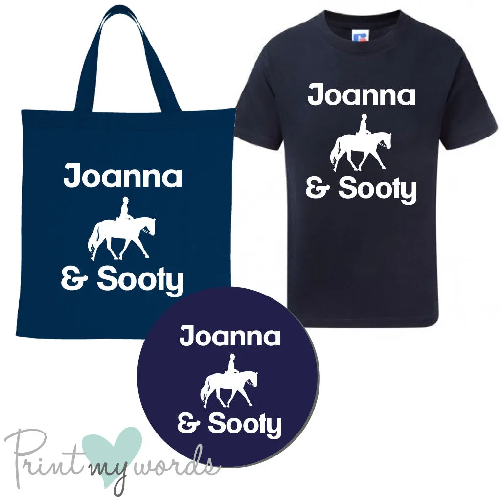 'Bexley' Children's Personalised Matching Equestrian Set - Dressage Design