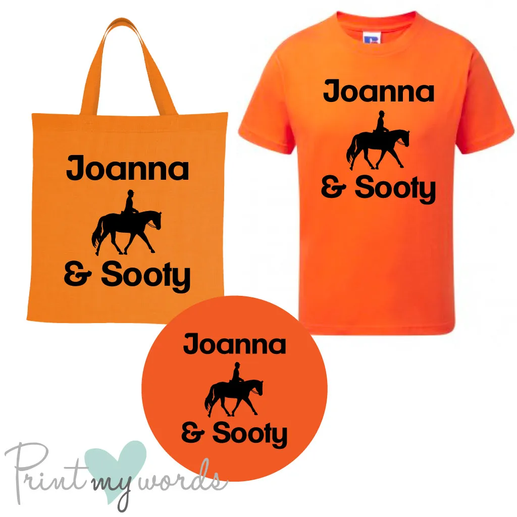 'Bexley' Children's Personalised Matching Equestrian Set - Dressage Design