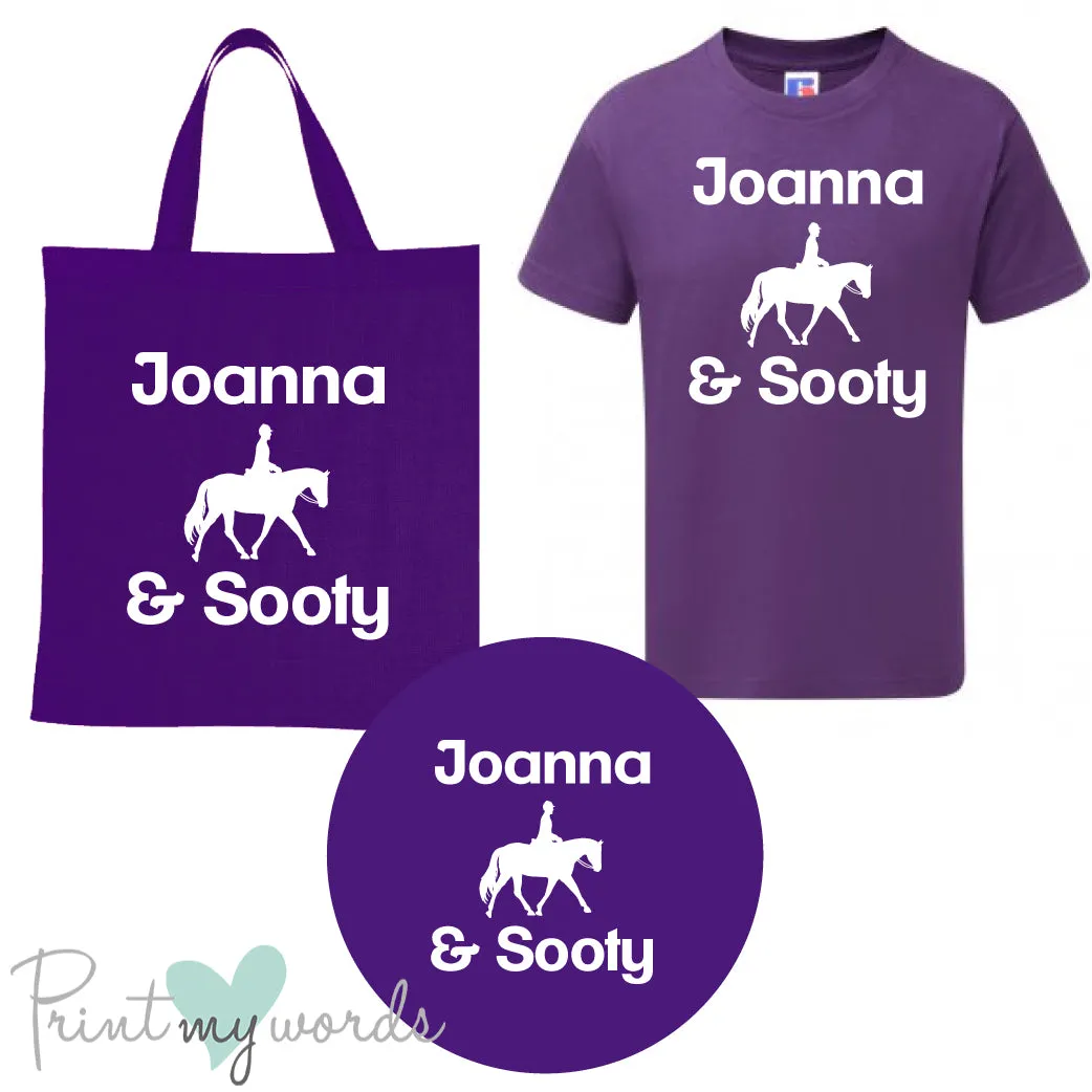 'Bexley' Children's Personalised Matching Equestrian Set - Dressage Design