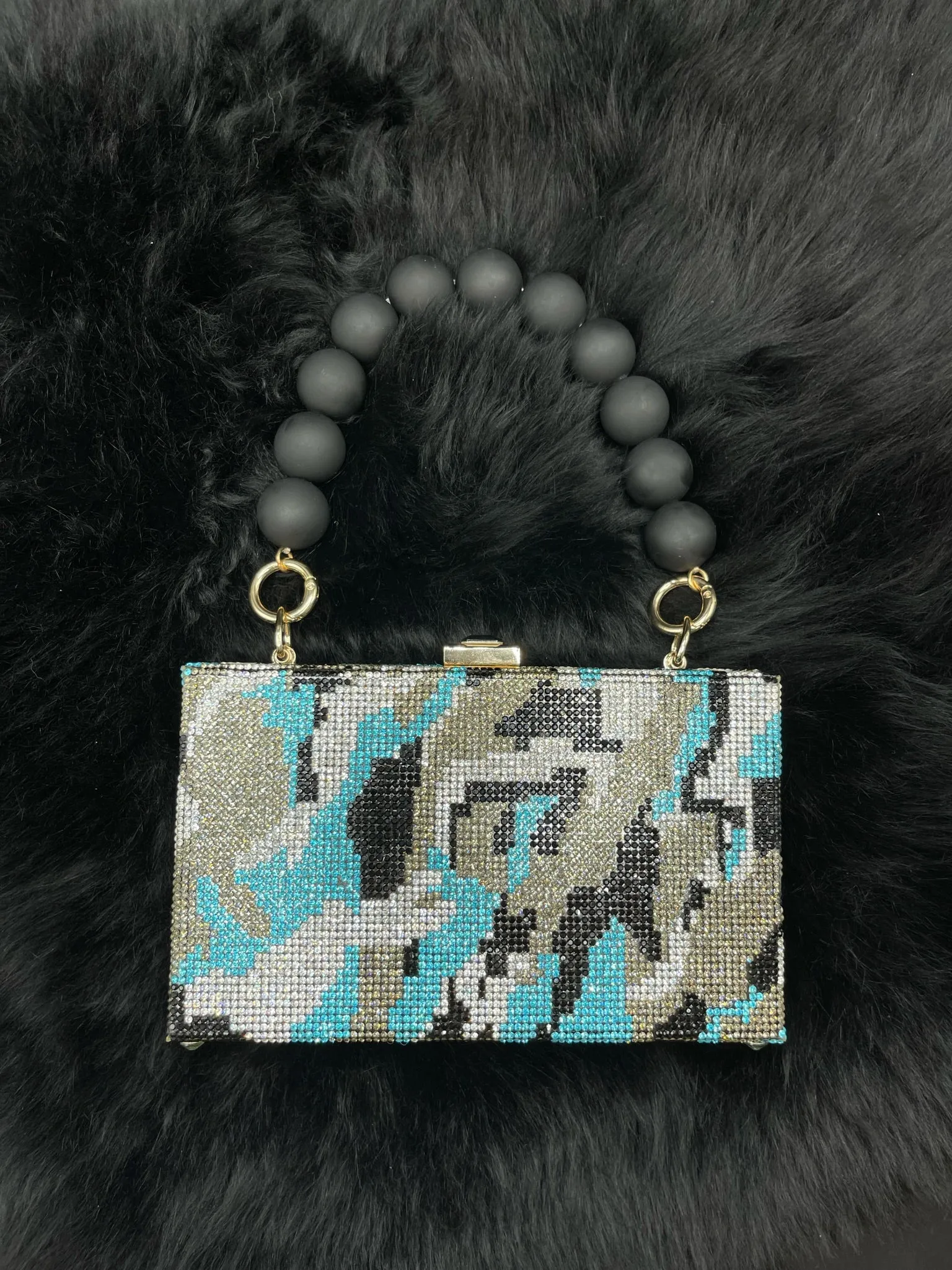 Black and Blue Camo Glam
