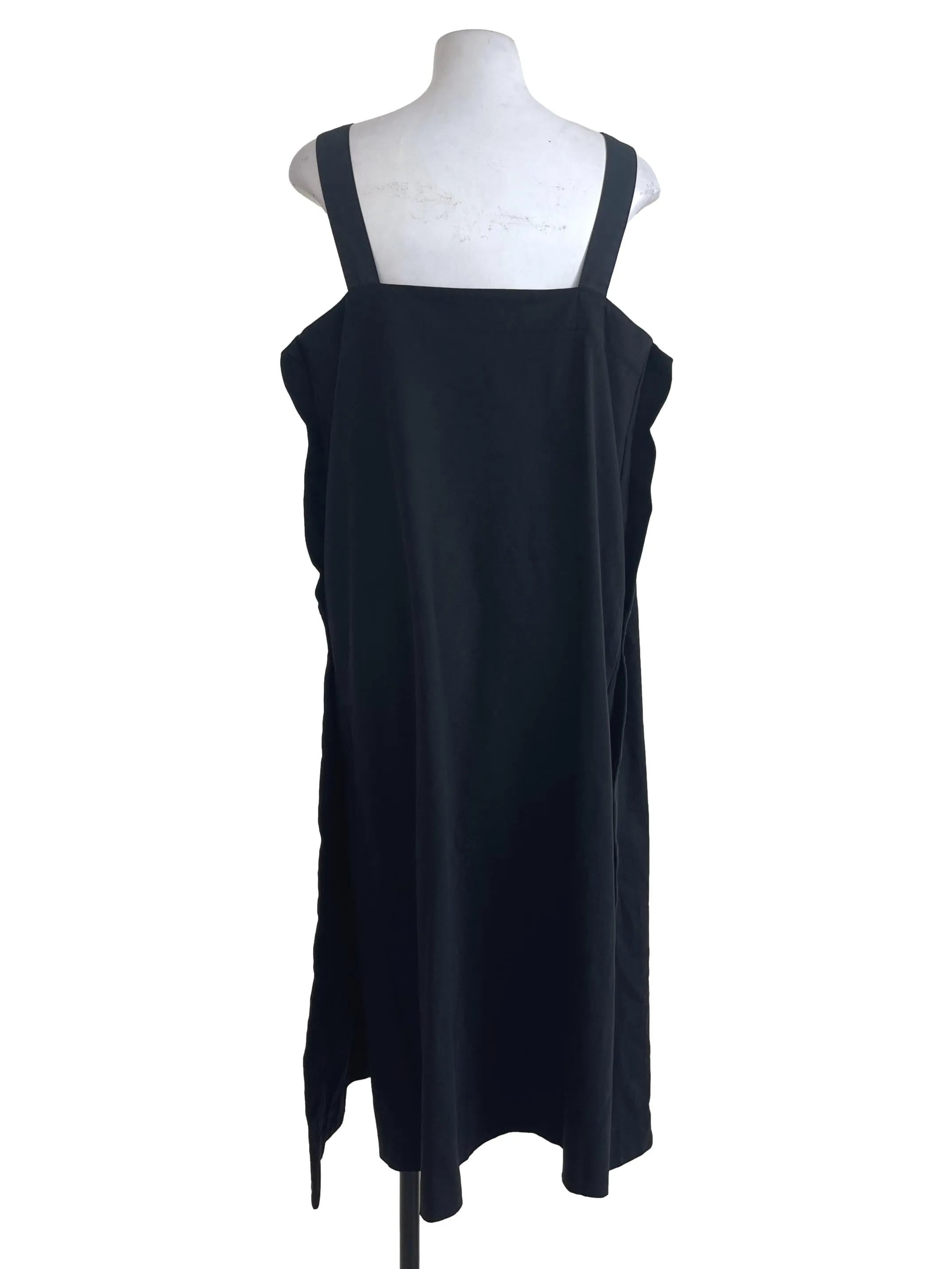 Black Plain Dolly Pinafore
