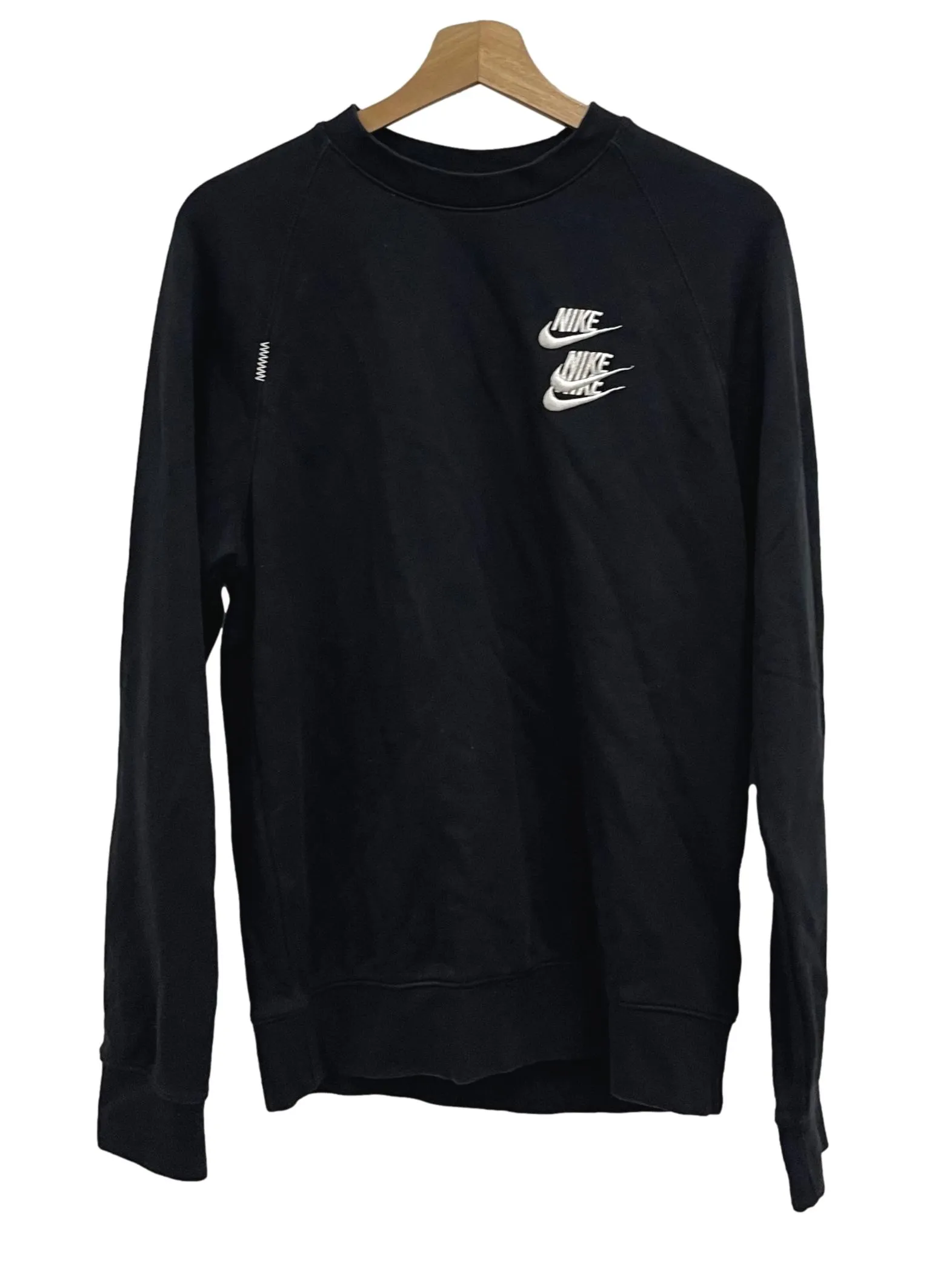 Black Triple Swoosh Sweater