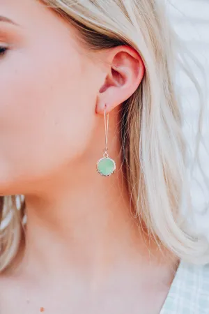 Blakley Earrings - Gold x Mint