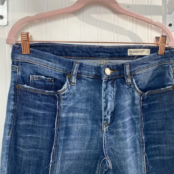 Blank NYC Patchwork Blue Jeans Sz 29