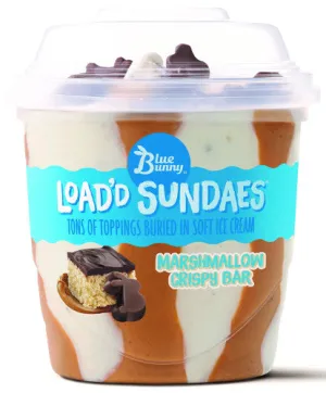 Blue Bunny Load'd Sundaes - Marshmallow Cripsy Bar (Cup)