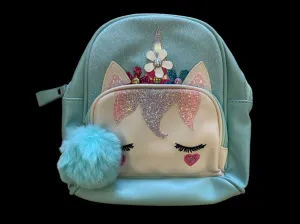 Blue Unicorn Flower Backpack