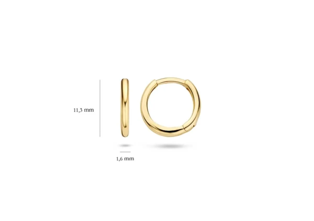 Blush - Boucles d'oreilles créoles - Or Jaune 14k (7233YGO)