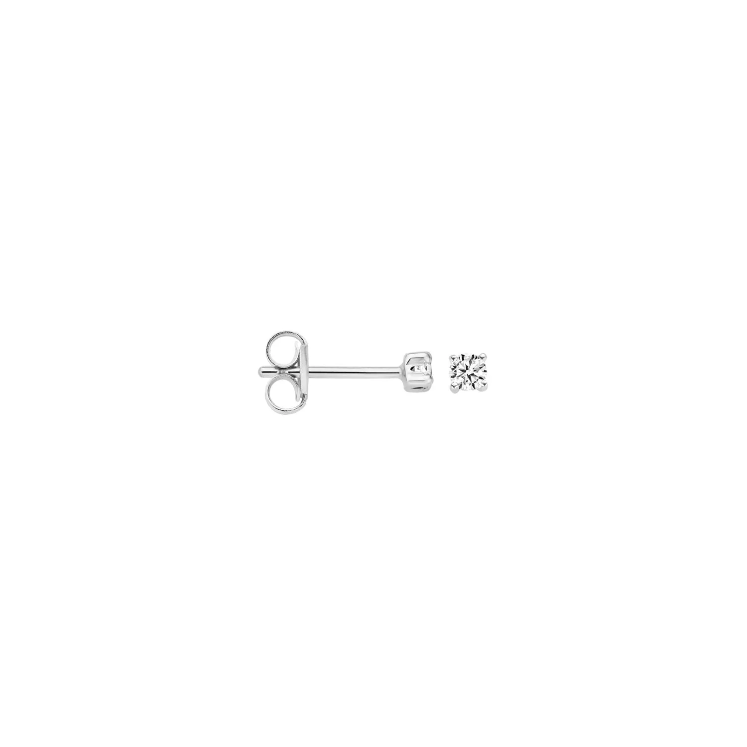 Blush - Boucles d'oreilles - Or Blanc 14k, Zircons (7138WZI)