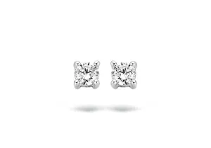 Blush - Boucles d'oreilles - Or Blanc 14k, Zircons (7211WZI)