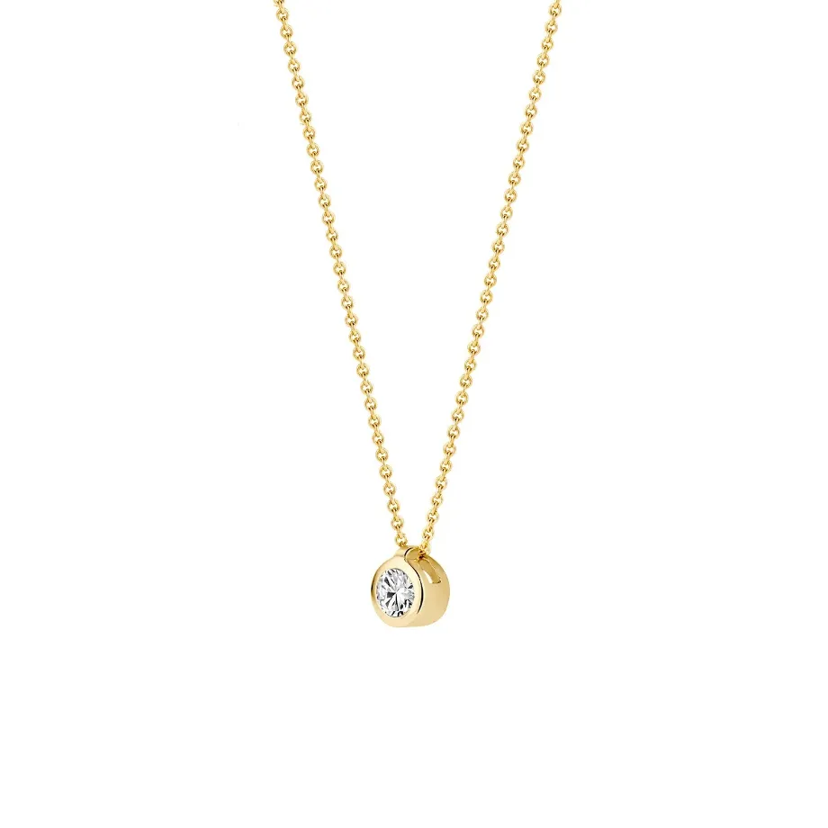 Blush - Collier - Or Jaune 14k, zircon (3067YZI)