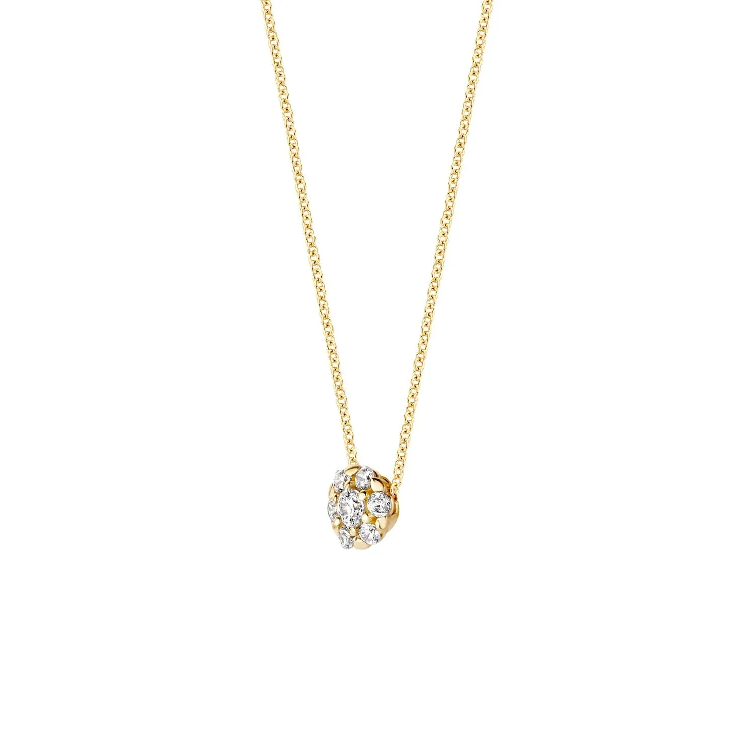 Blush - Collier - Or Jaune 14k, zircon (3097YZI)