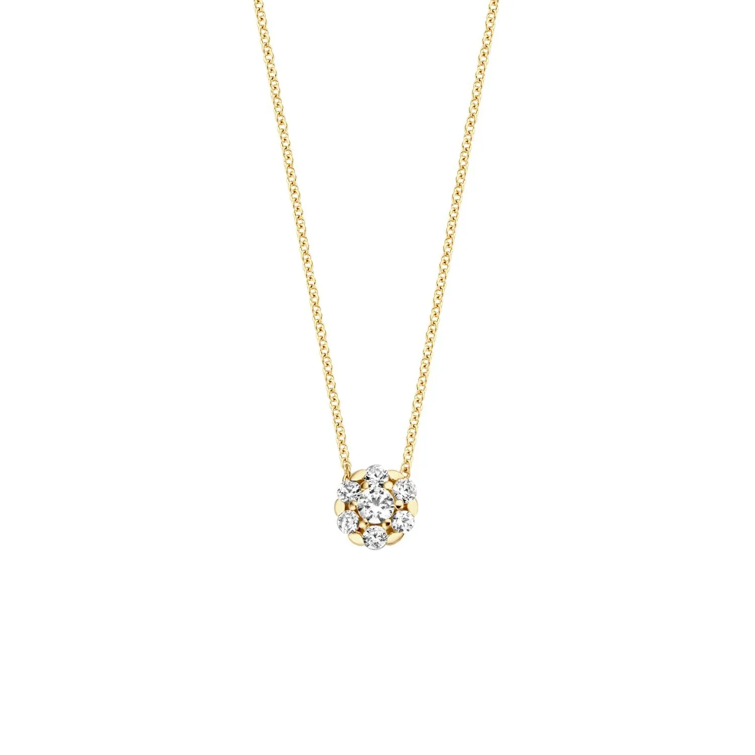 Blush - Collier - Or Jaune 14k, zircon (3097YZI)