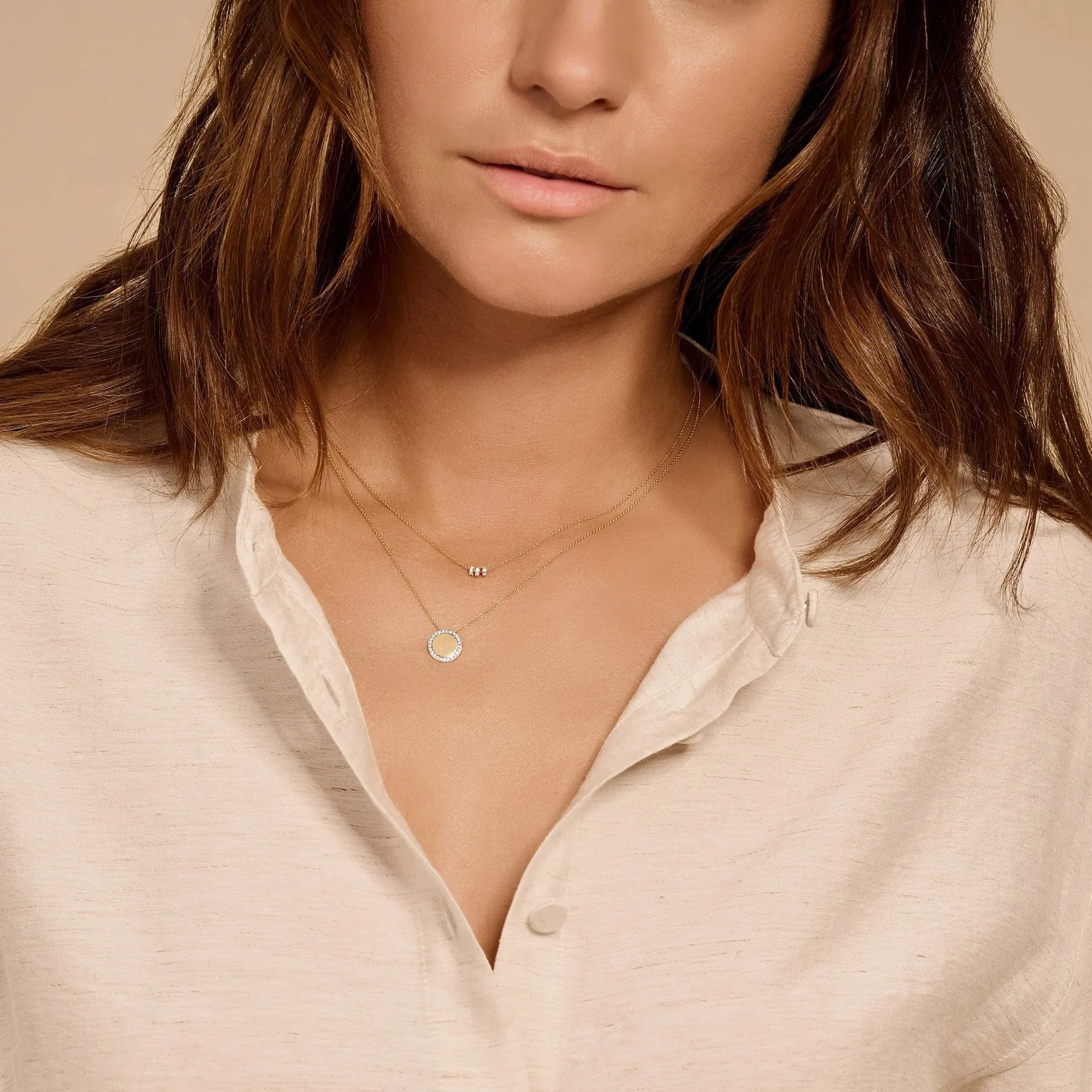 Blush - Collier - Or Jaune 14k, zircon (3136YZI)