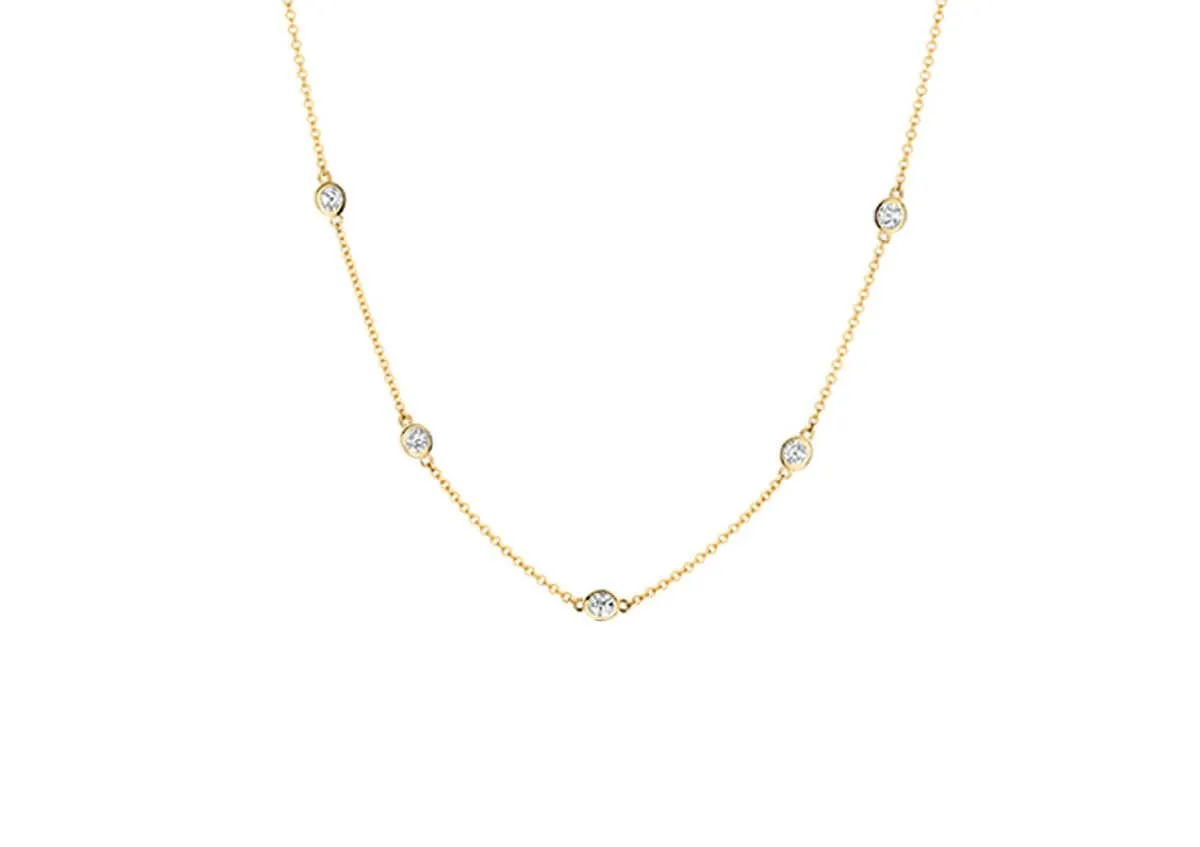 Blush - Collier - Or Jaune 14k, zircon (3172YZI)