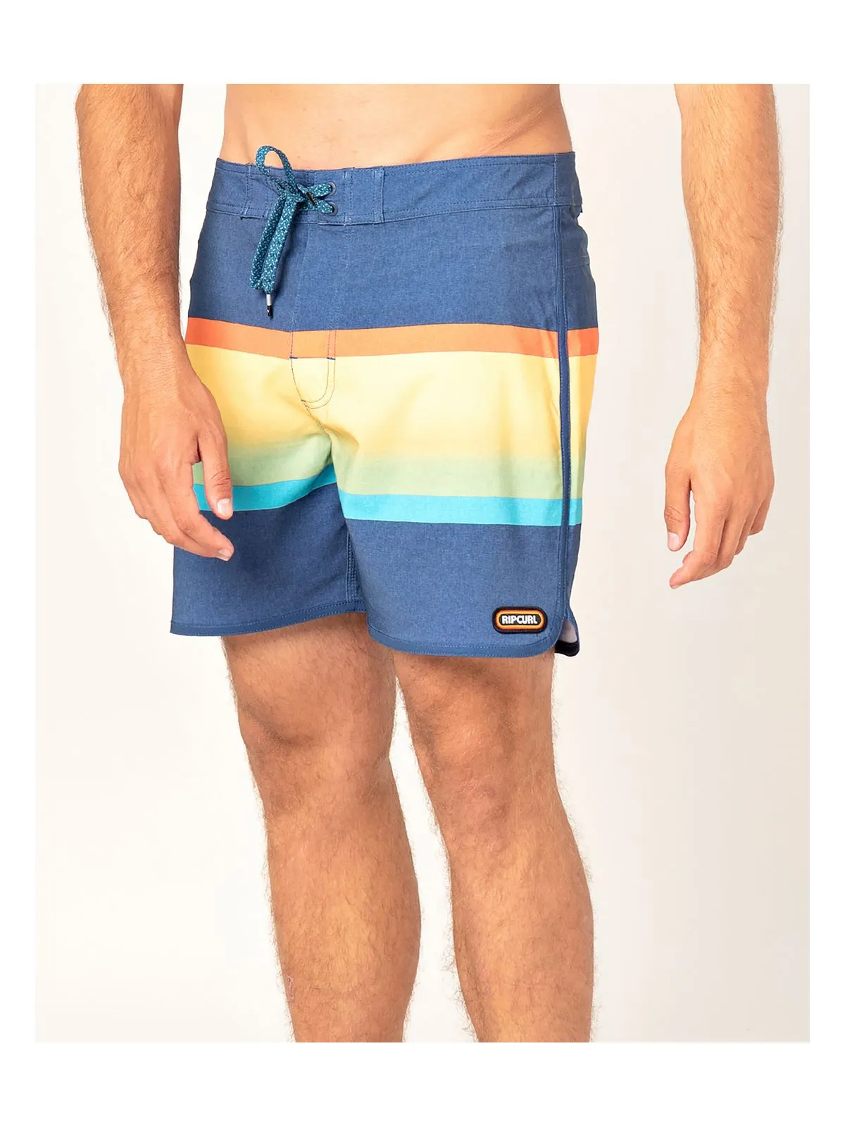 Boardshorty męskie surfingowe RIP CURL MIRAGE RETRO SORBET 16'' niebiesko żółte