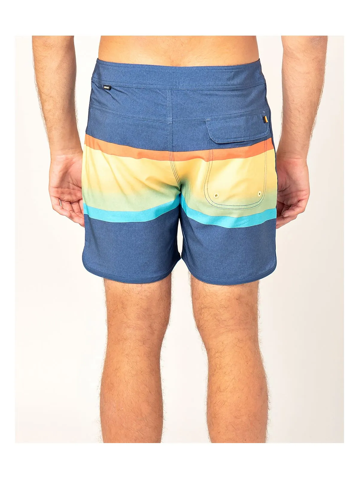 Boardshorty męskie surfingowe RIP CURL MIRAGE RETRO SORBET 16'' niebiesko żółte