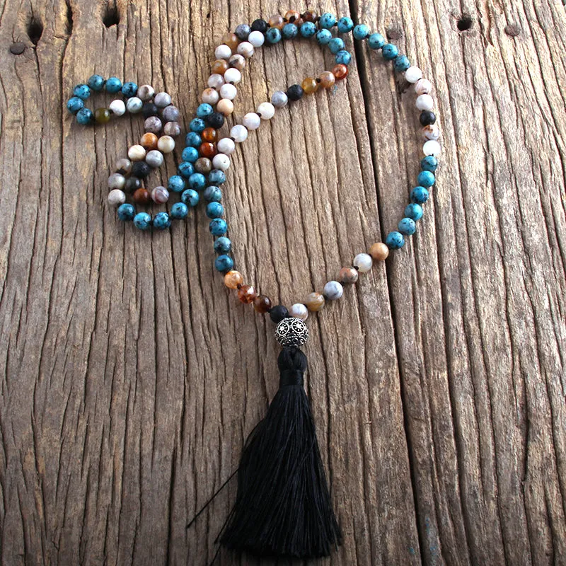 Boho & Mala Tribal Mala 108 Meditation Necklace TN10060