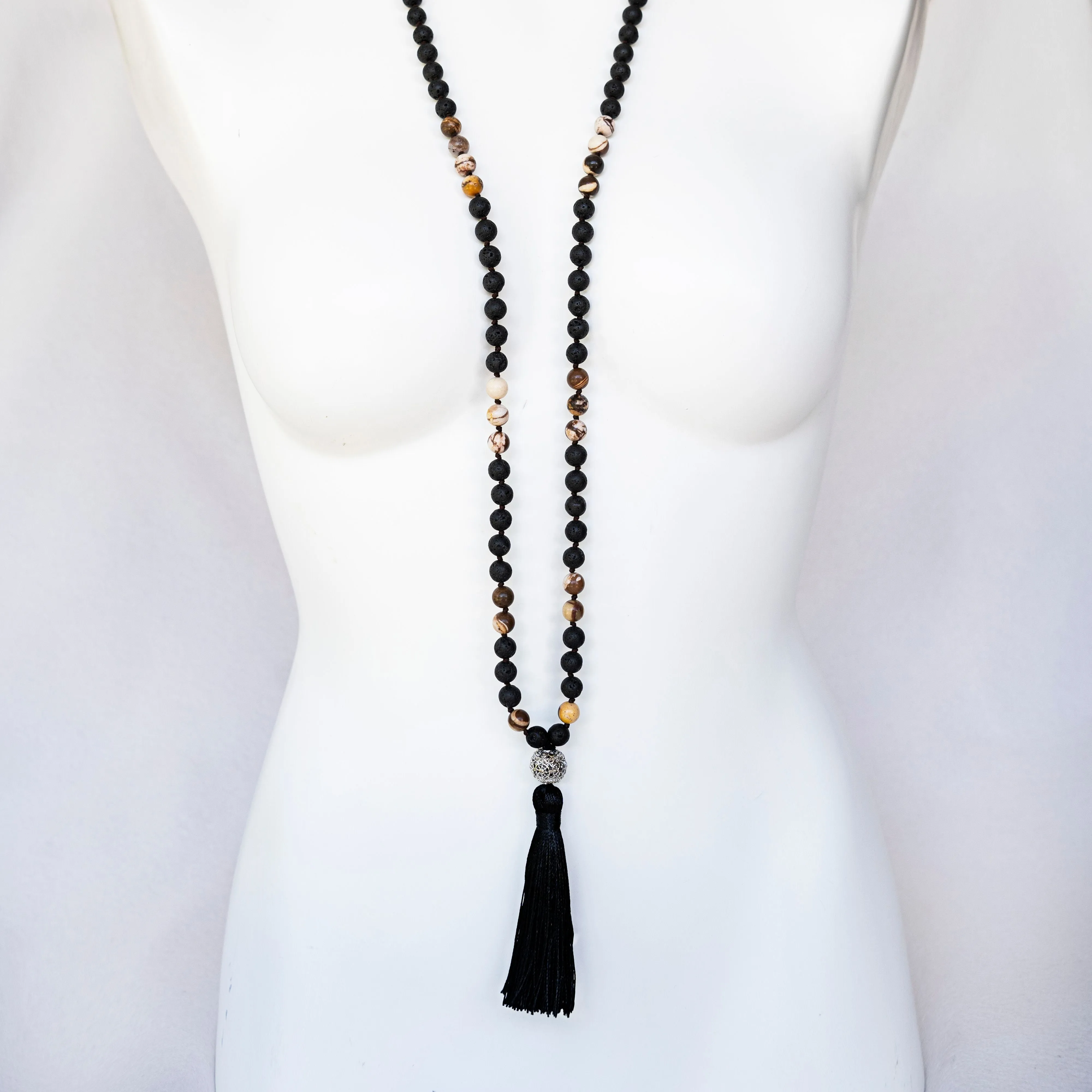 Boho & Mala Tribal Mala 108 Meditation Necklace TN10061