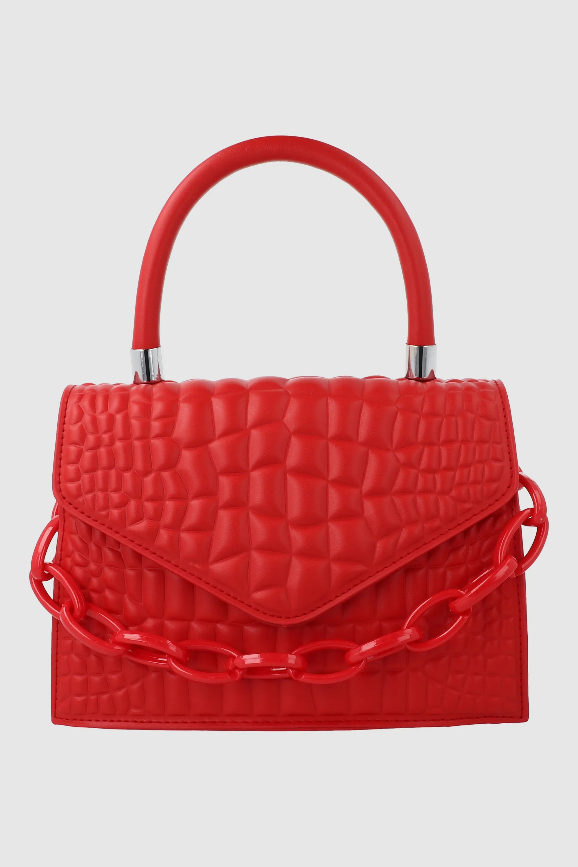 Bolsa Crossbody Cocodrilo Cadenas