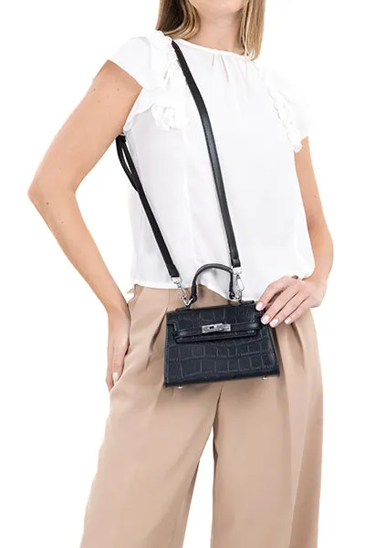 Bolsa Crossbody Estructurada Textura