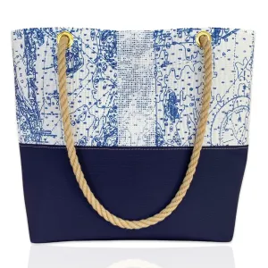 Boothbay Harbor Chart Tote