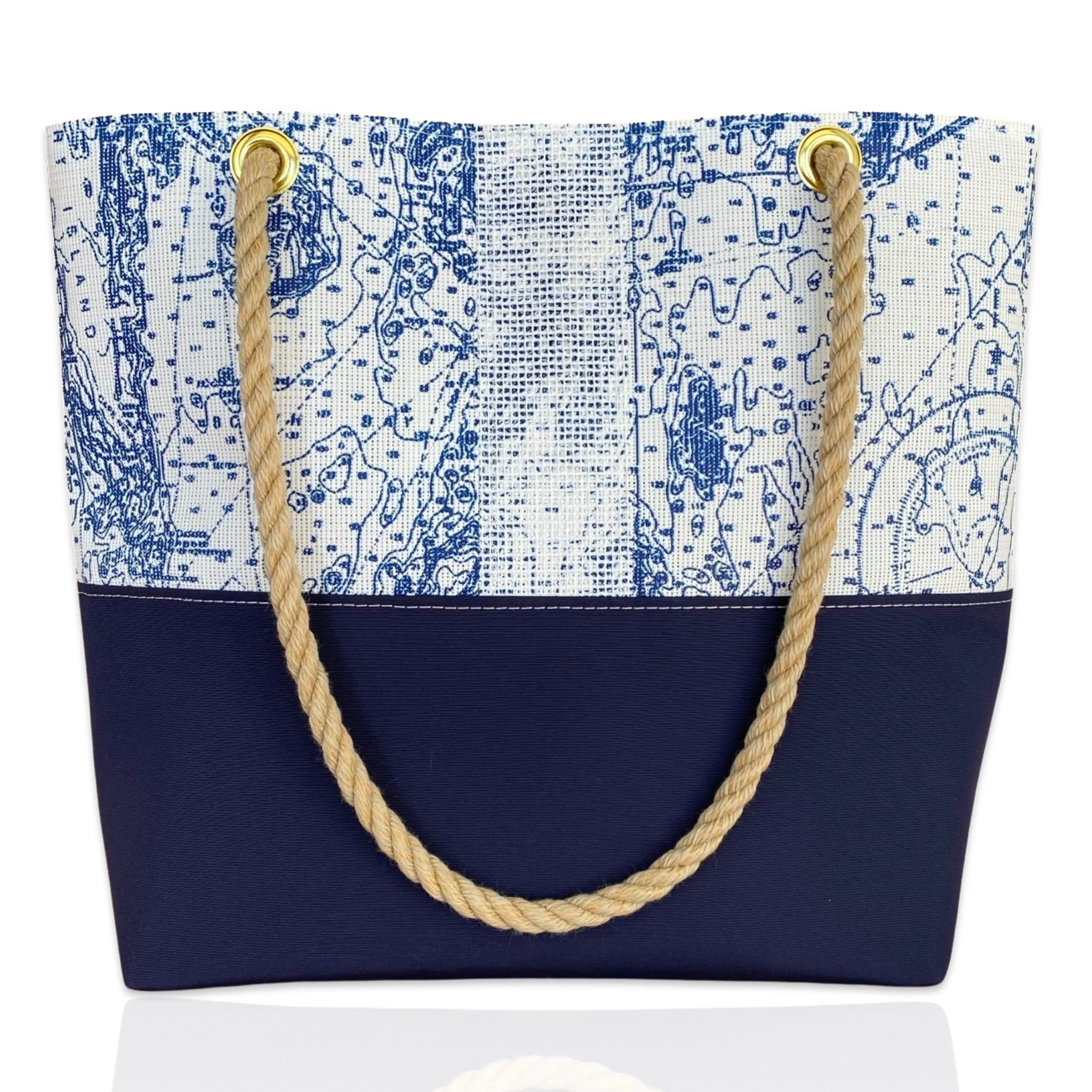 Boothbay Harbor Chart Tote