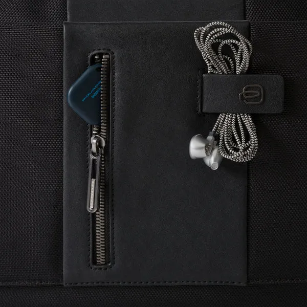Borsa Messenger Piquadro Porta PC e Porta Ipad in Tessuto Brief 2 Nero