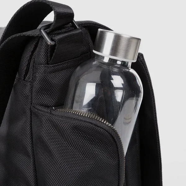 Borsa Messenger Piquadro Porta PC e Porta Ipad in Tessuto Brief 2 Nero