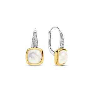 Boucles d'oreille TI SENTO - Plaqué Or et Nacre (7969MW)