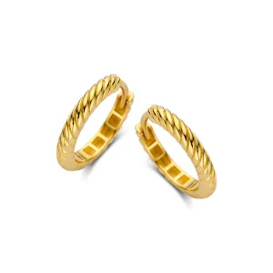 Boucles d'oreilles créoles - Or Jaune 18k 15mm (068335)