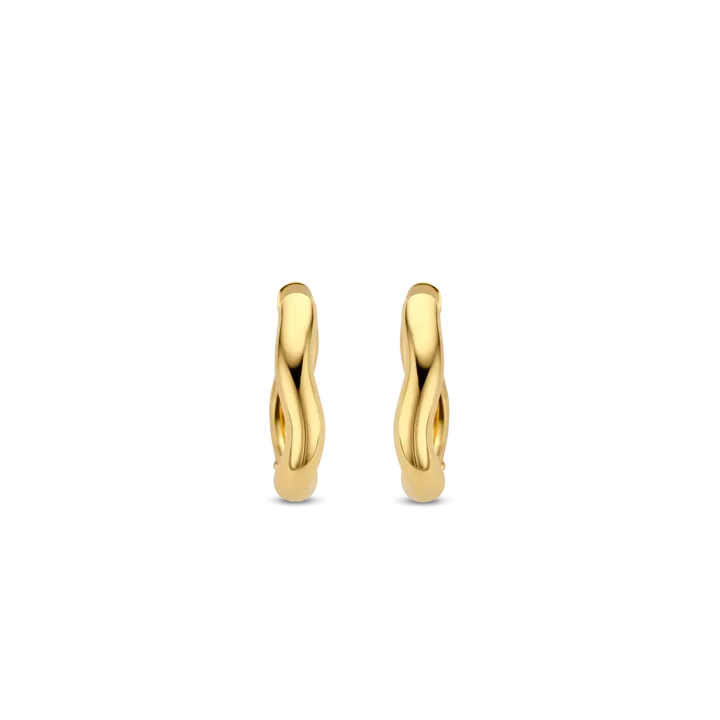 Boucles d'oreilles Créoles TI SENTO - Plaqué Or (7882SY)