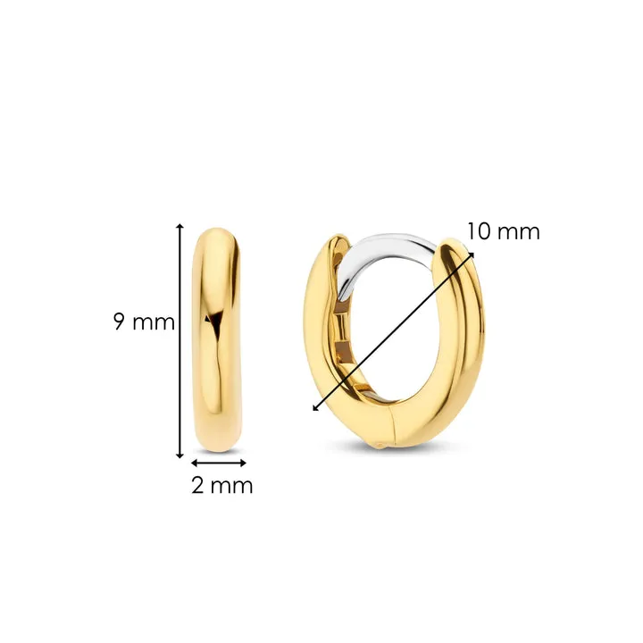 Boucles d'oreilles Créoles TI SENTO - Plaqué Or (7954YS)