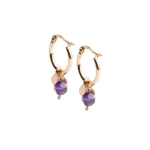 Boucles d'oreilles Didyma - Afti Violet (AF6)