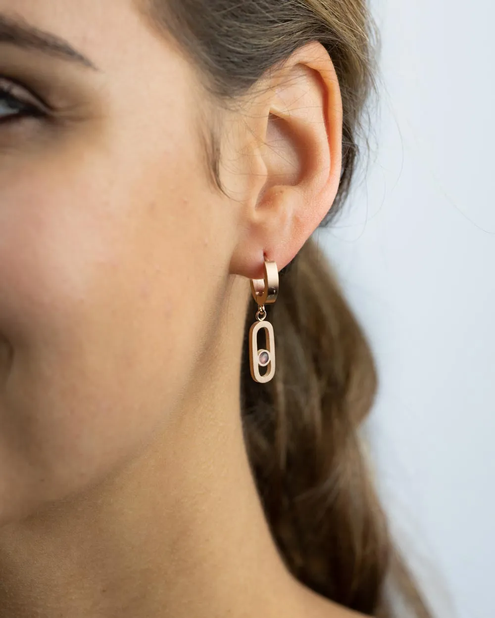 Boucles d'oreilles Didyma - Filia Rosé Gold Violet (FI5)