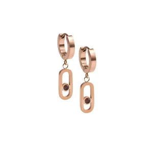 Boucles d'oreilles Didyma - Filia Rosé Gold Violet (FI5)